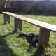 Wooden bench