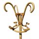 1960s Rattan Coat Rack from France