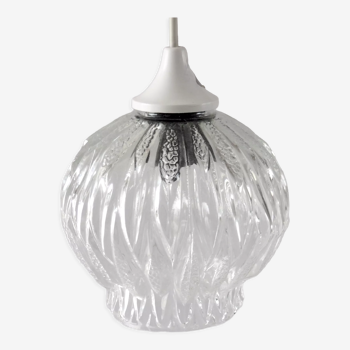 Vintage glass pendant lamp