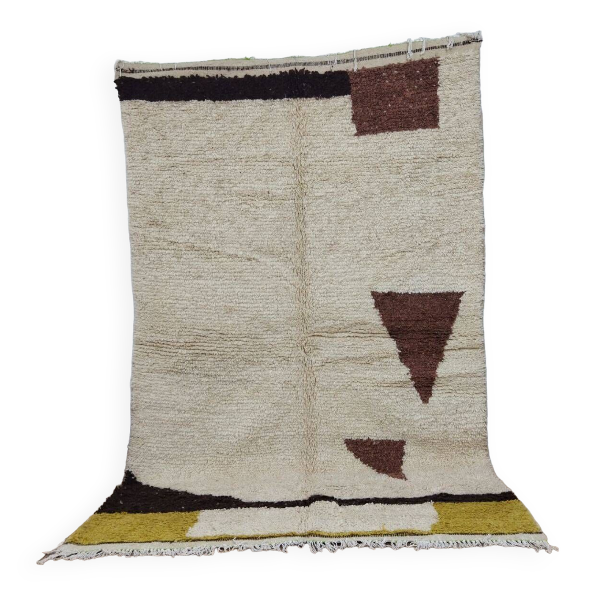 Handmade wool Berber rug 247x156