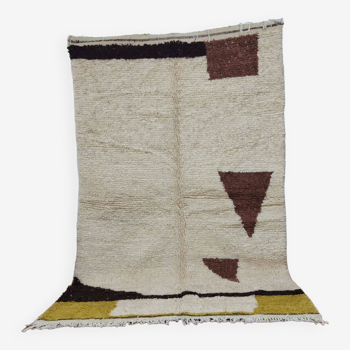 Handmade wool Berber rug 247x156