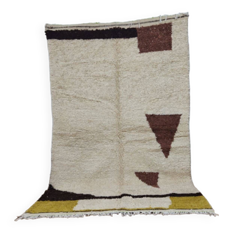Handmade wool Berber rug 247x156