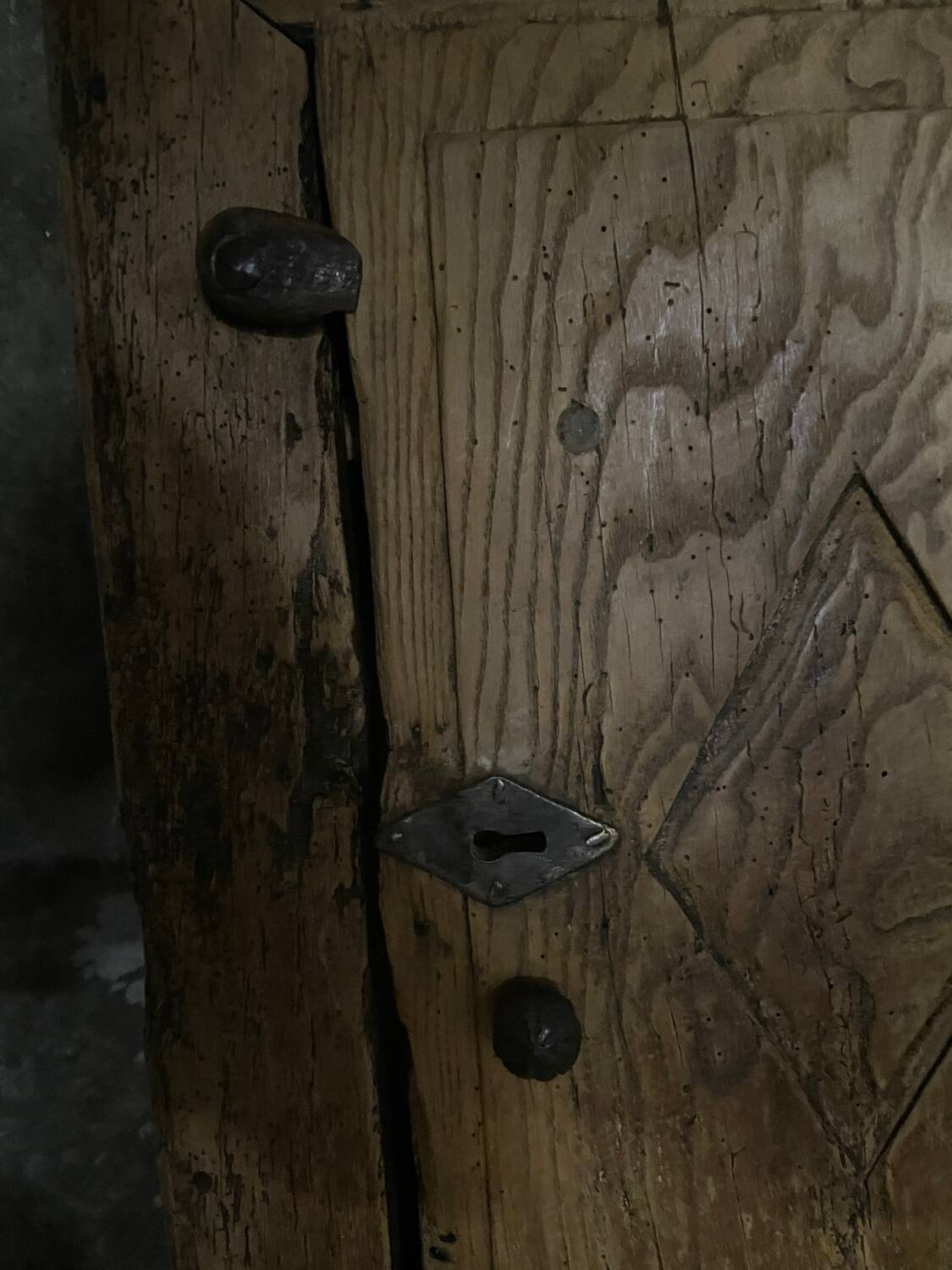 18th century rustic cabinet, Spanish folk art
