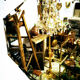 Bevelled octagonal mirror 30s