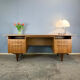 Bauhaus-style desk by WK Möbel, walnut, 1960s