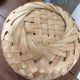 Bamboo basket intertwined