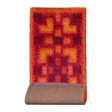 Tapis orange 'Tetris' Space Age
