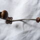 Double patère bois et métal