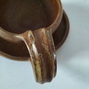 Handcrafted stoneware gravy boat