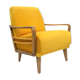 Fauteuil vintage jaune, Allemagne, années 1960