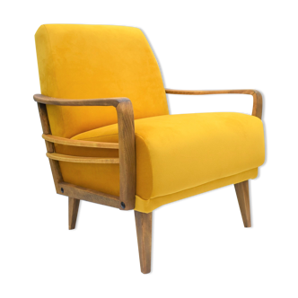 Yellow vintage armchair, Germany, 1960