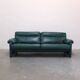 Green leather 3-seater 'DS-70' sofa by De Sede, 1980s