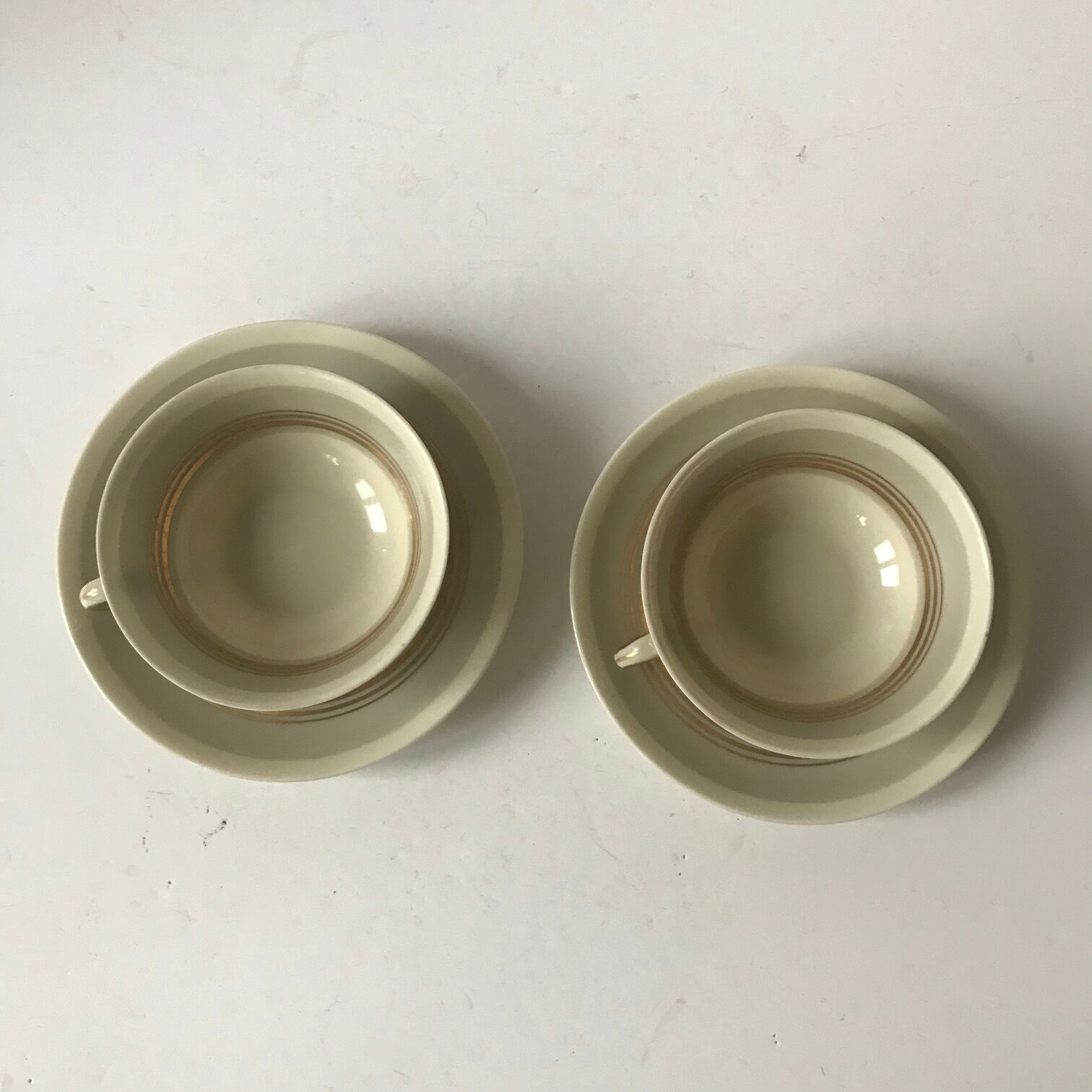 vintage porcelain cups a the