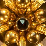 Atomic Brass Ceiling Light in Modern German Mid-Century by Dorothee Becker for Cosack, 1970s