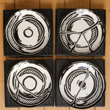 Set of 4 empty joshua plates