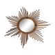 Vintage rattan sun mirror 60 years