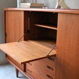 Danish Deaign Highboard by H.P. Hansen in Teak