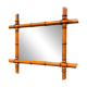 Antique faux bamboo mirror from France