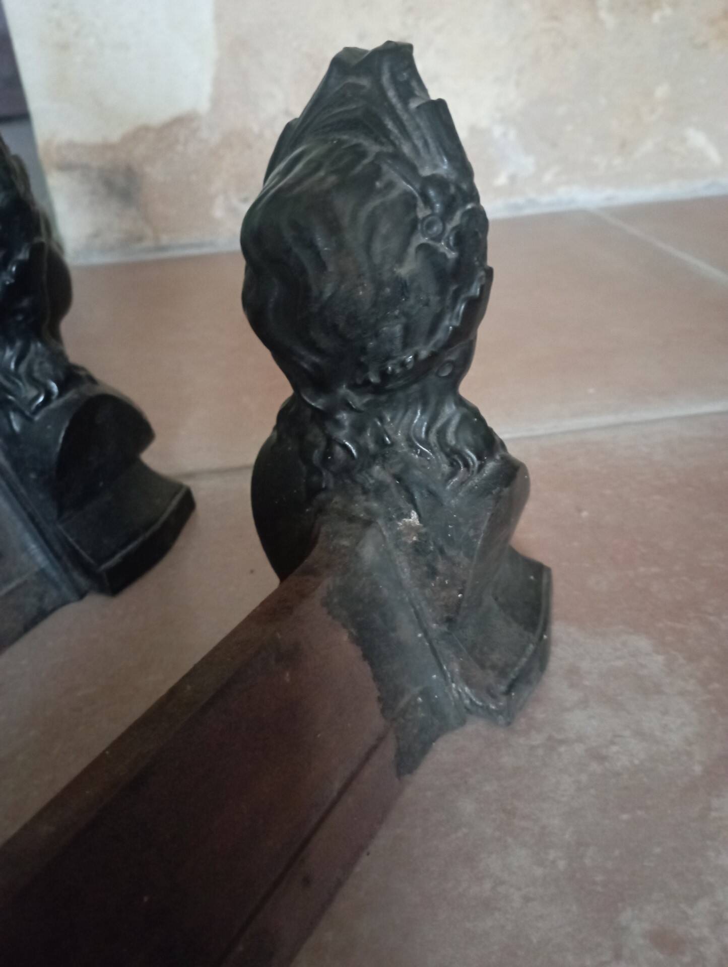 Pair of old andirons