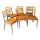 lot of 6 teak chairs from the 1950s, Scandinavian, Danish 87 x 44 x 43 BEG