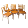 lot of 6 teak chairs from the 1950s, Scandinavian, Danish 87 x 44 x 43 BEG