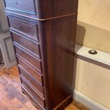 Secretary semainier in mahogany veneer