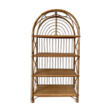 Vintage rattan shelf