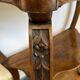 Napoleon III console in walnut and white marble
