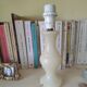 Lampe en pierre marbrée  beige -  lampe albâtre