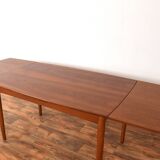 Mid-century Danish teak extendable dining table, 1960s.