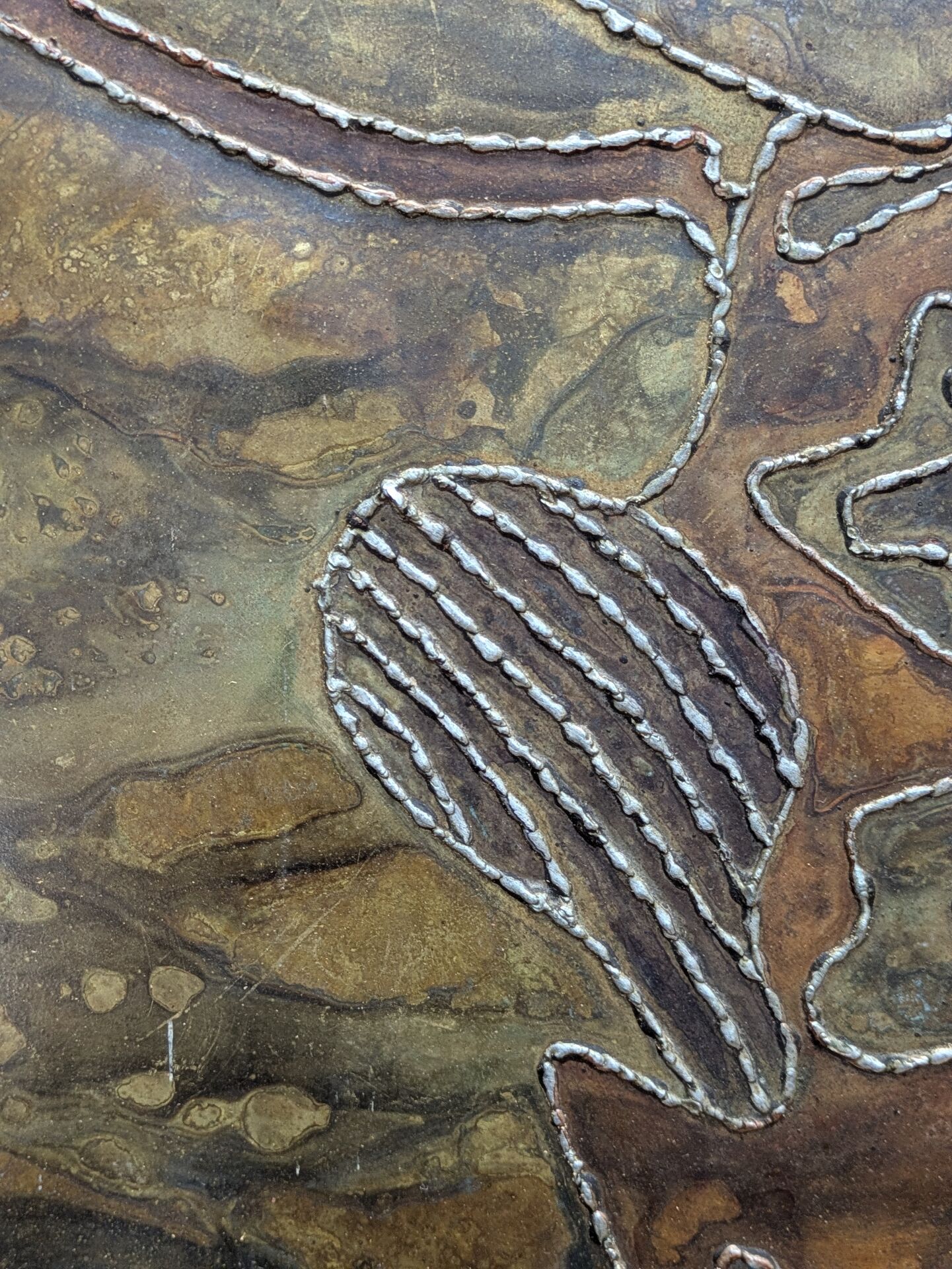 Large brutalist wall panel