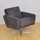 Mid-century velor swivel armchair, 1960s