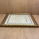 Education certificate frame