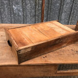 Antique cherry farmhouse table with 3 drawers