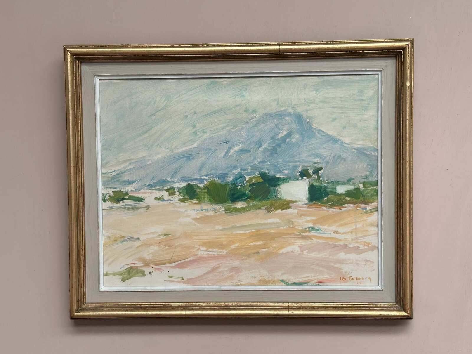 Original Swedish Oil on Canvas – “Coastal Landscape” by Ib Tollberg