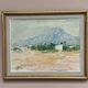 Original Swedish Oil on Canvas – “Coastal Landscape” by Ib Tollberg