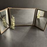 Miniature triptych mirror from the end of the 19th century