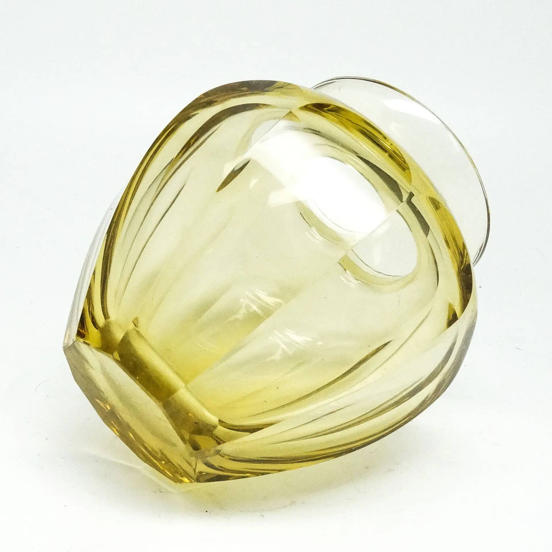 Art Deco vase, crystal, design by J. Hoffmann, Bohemia, Czech Republic, 1930s