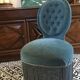 Blue heater with fringed medallion shape