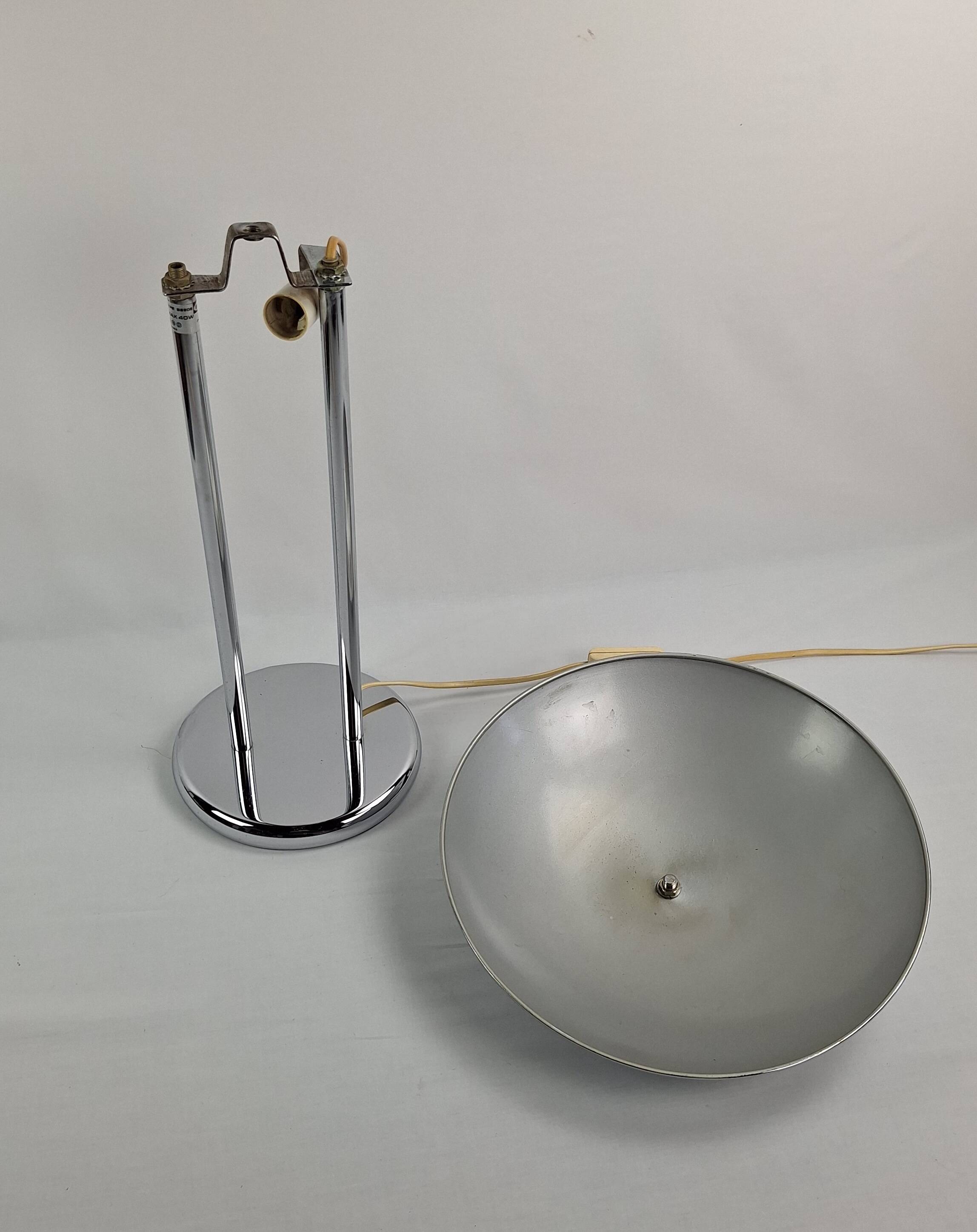 Vintage chrome lamp by Robert Sonneman, Space Age, Midcentury.