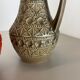 Set of 2 multi-color fat lava op art pottery vase made bay ceramics, germany