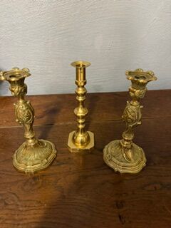 bronze candlesticks