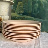 Set of 12 plates Digoin Sarreguemines