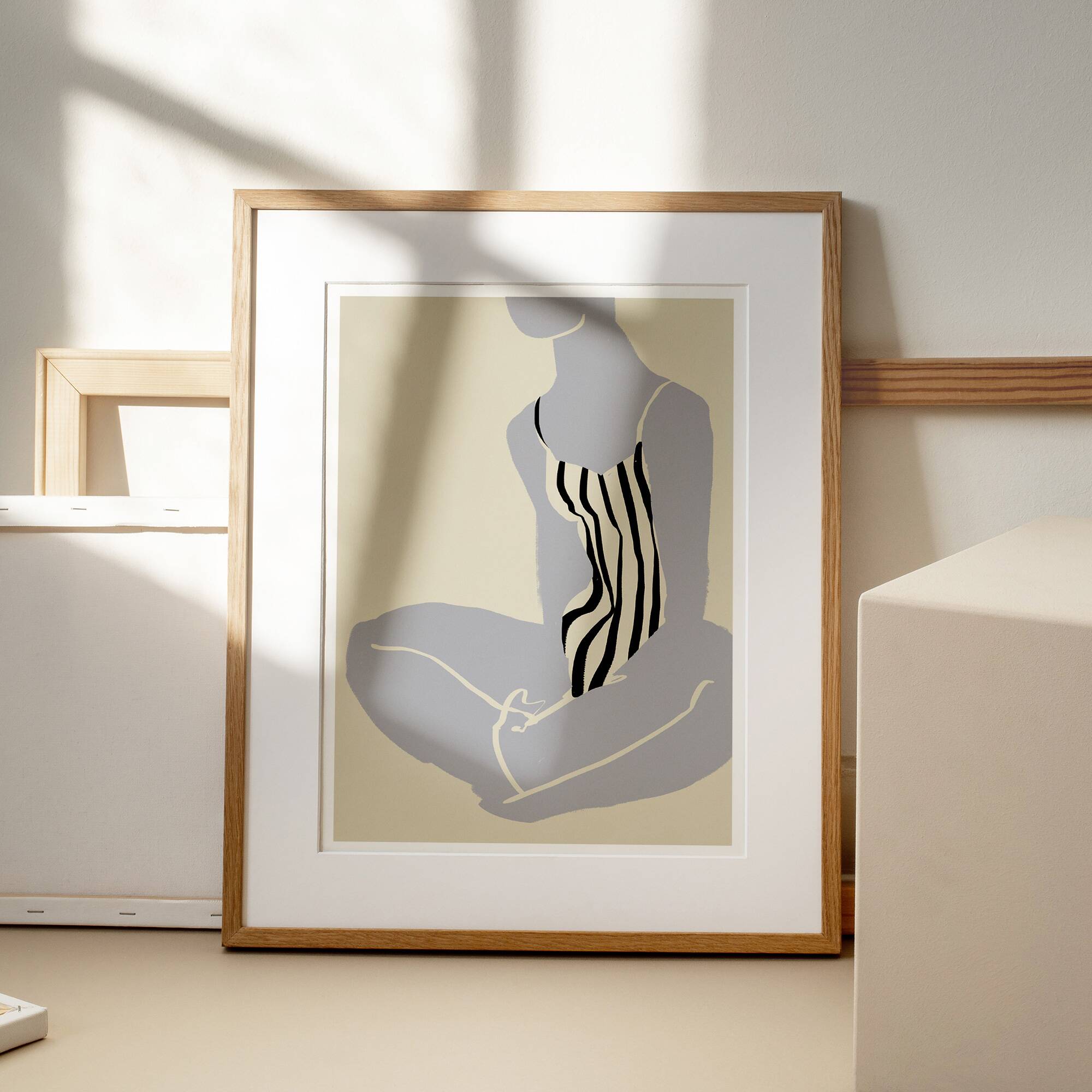 Female figure giclee art print, 50x70cm