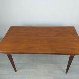 Scandinavian dining table design 60s vintage teak