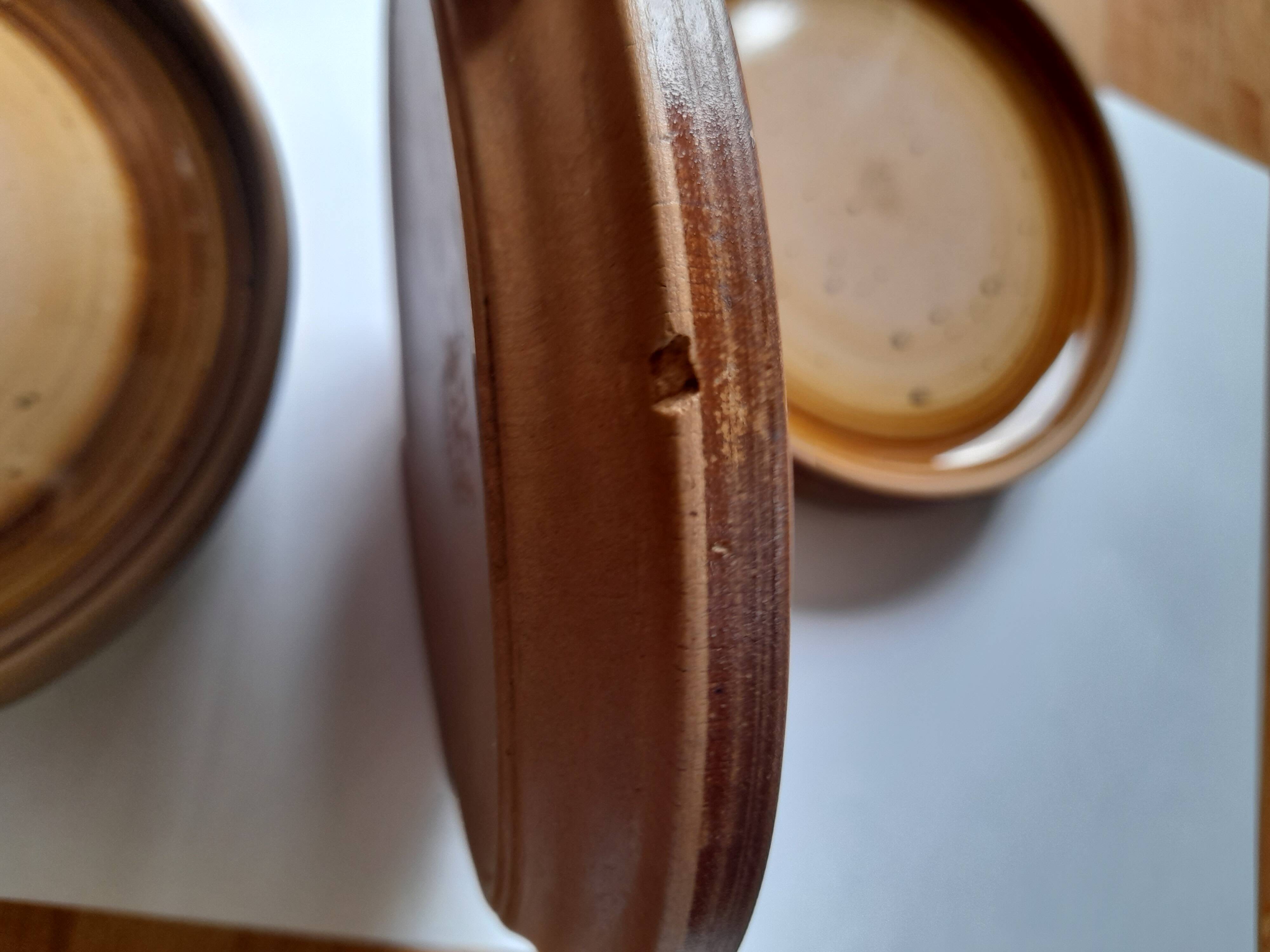 Set of 7 vintage dessert plates - Gien stoneware