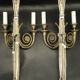 Paire de grandes appliques aux rubans style Louis XVI