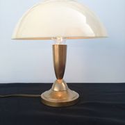 Lampe champignon dorée en métal et plastique vintage 1970