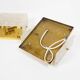 Pair of 1970s Italian brass & Murano glass wall lights