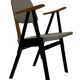 Vintage Palais De Tokyo armchair by Zwager Ermeloo, 1950's design